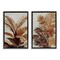 Stupell Industries Brown Tropical Palm Plants 2pc Floater Framed Canvas Wall Art Set Design by Jacob Q